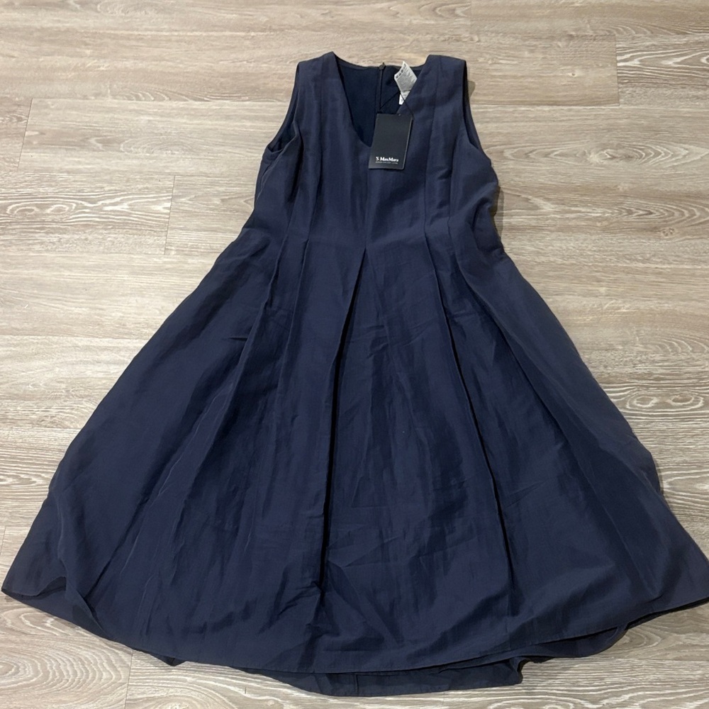 MaxMara Navy Midi Dress